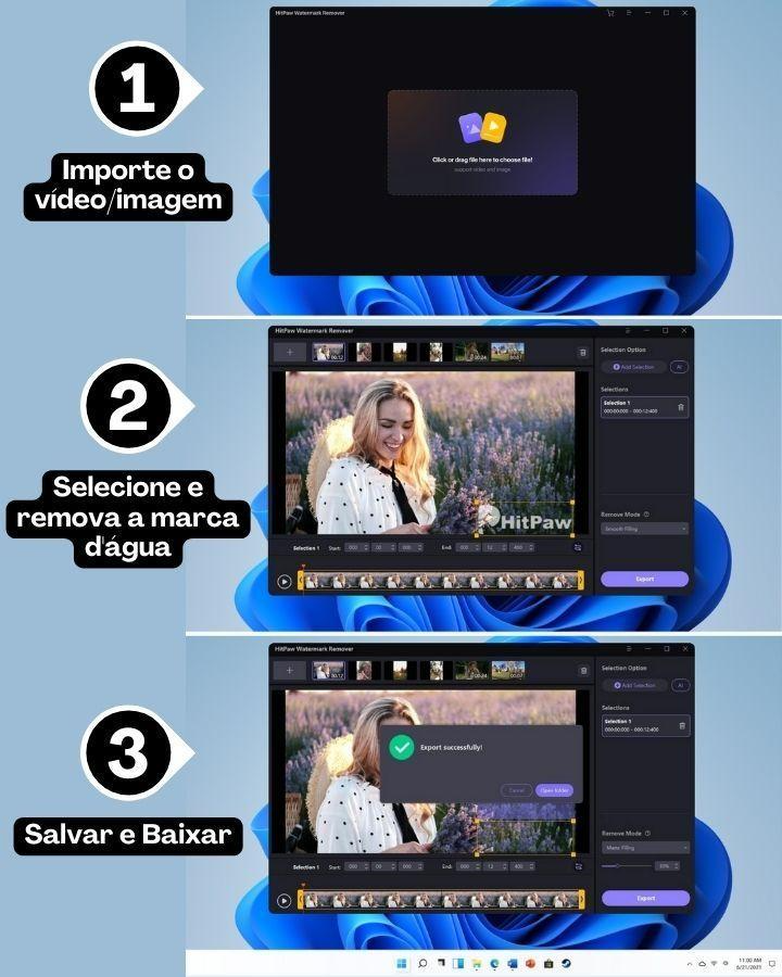 Como Remover Marca D’água de Vídeo com HitPaw